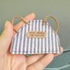 Dress Up Doll Clothes Plaid Striped Plush Dolls Outfit Doll Denim Apron  Doll Accessories