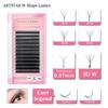 0.07 D Mix8-15 W Russian Eyelashes 12 Rows Volume Lashes Extension W Lash Extensions