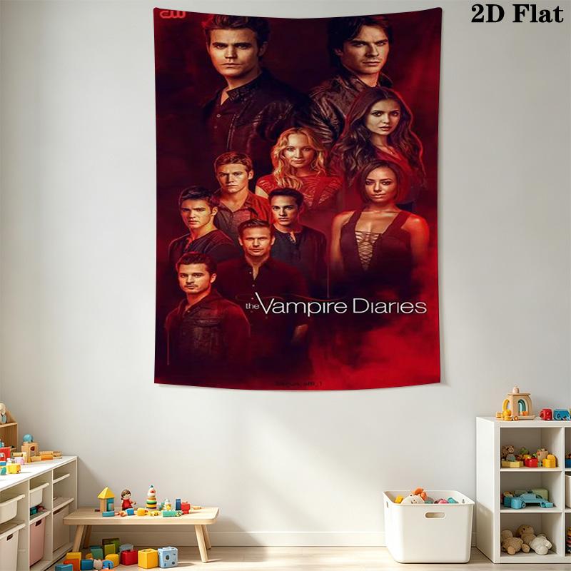 Vampire Diaries Meets Originals Threepiece Set 1 Duvet Cover 2 Pillowcase Without Core Soft And Comfortable Christmas Birthday Gift
