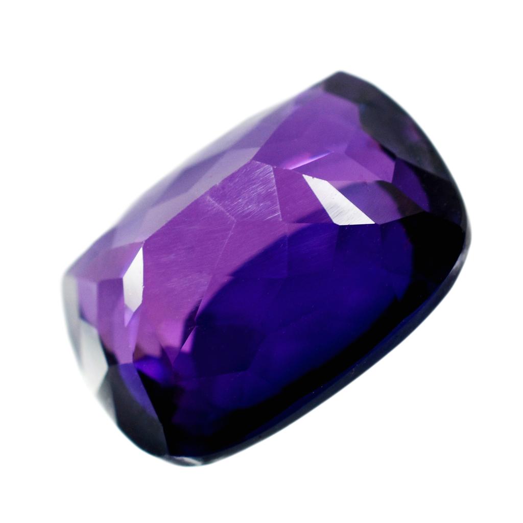Rare CERTIFIED 15.40 Ct Purple Tanzanite Cushion Cut Natural Loose Gemstone