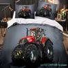 Boys Tractor Printed Bedding Set Men Construction Cars Pattern Comforter Cover For Kids Heavy Machinery Vehicles Duvet Cover