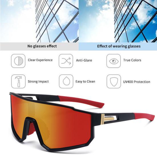 Occhiali da sole sportivi polarizzati Occhiali da ciclismo ultraleggeri antiriflesso resistenti ai raggi UV Occhiali da ciclismo per softball Occhiali sportivi