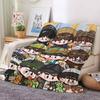 [2938 people's collection] Cartoon ten Qin Tianhe people thickened soft flannel blanket fan support