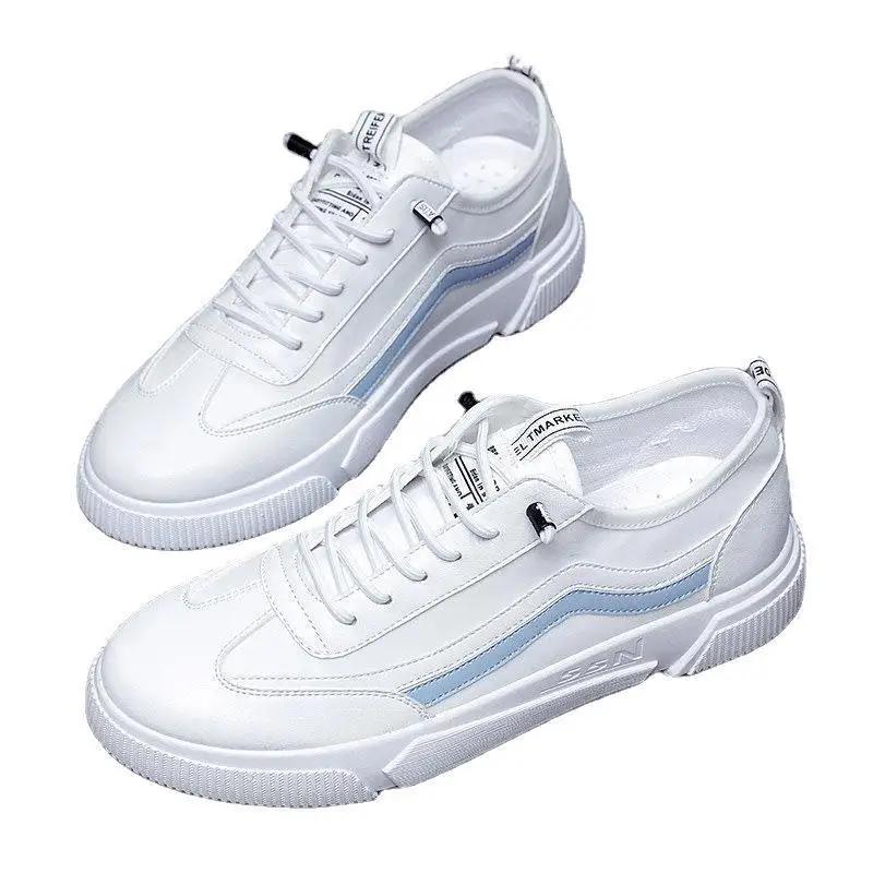 Herbst Hohe Qualität Männlich Koreanische Version des Trends Männliche Schuhe Studenten Atmungsaktiv Lässig Kleine Weiße Brettschuhe