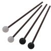 1Pair Glockenspiel Drum Stick with Wood Handle Steel Tongue Drum Mallet Soft Rubber Percussion Mallets Drum Stick