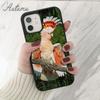 Rainbow Flower Bird Ringneck Parrot Phone Case for iPhone 11 12 13 14 Pro Max mini XR XS SE 2020 7 8 Plus Samsung S21 S22 Cover