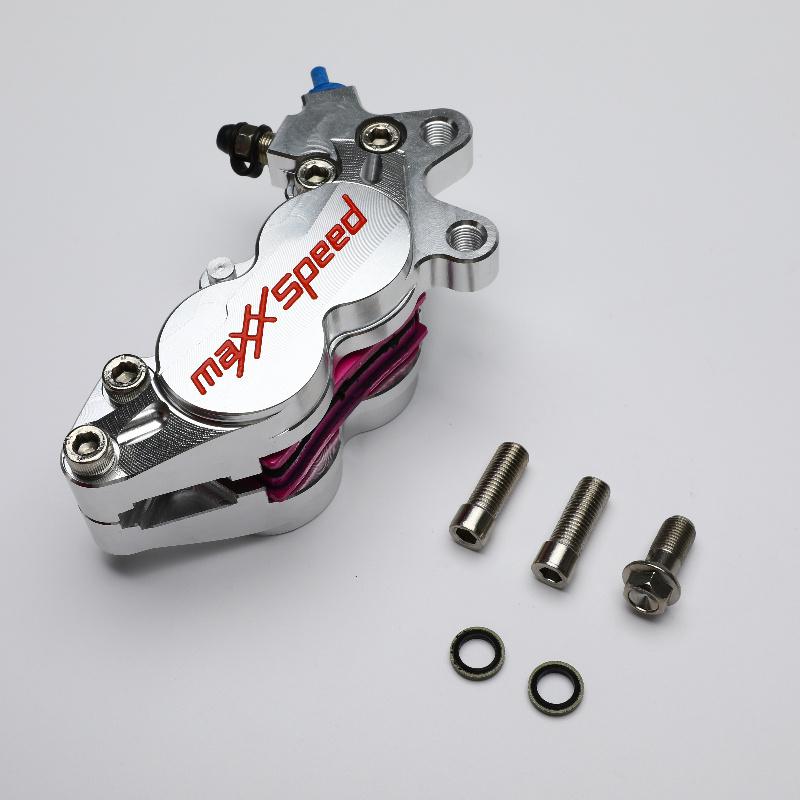 Universal CNC Aluminum Motorcycle Brake Caliper with Hardware, Dirt Bike ATV Scooter Motorcycle Parts
