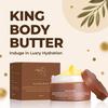 King Body Butter 120g with Shea Butter Jojoba Oil - 24H Intensive Moisturizing Cream for All Skin Types, Deep Nourishment