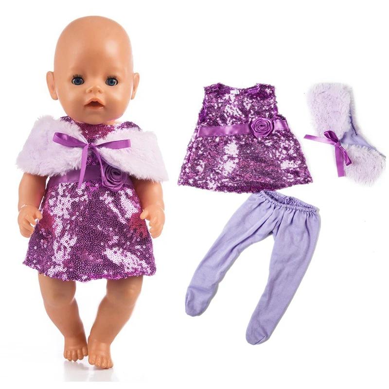 Oblečení pro panenku novorozence Zimní péřový kabát Kalhoty 18palcové oblečení pro americkou panenku Bunda Zimní oblek