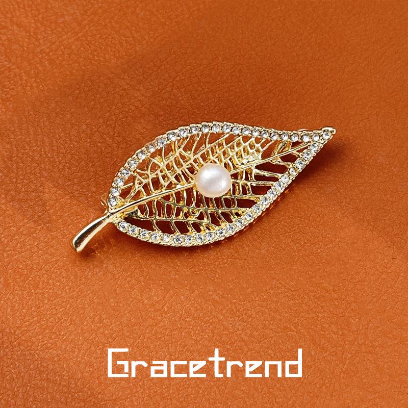 

Модная брошь Douyin из натурального перламутра с медно-циркониевым покрытием и жемчугом, идеально подходит для легких роскошных рубашек