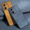 For OPPO A5X 5G Case Luxury PU Leather Phone Case For OPPO A5X 4G Back Cover Matte TPU Silicone Shockproof Full Protection Coque