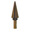 6pcs HSS Step Drill Bit Set Multiple Hole Conical Wood Drill Perforator Imperial Straight Flute Hole Cutter Tool for Metal Wood