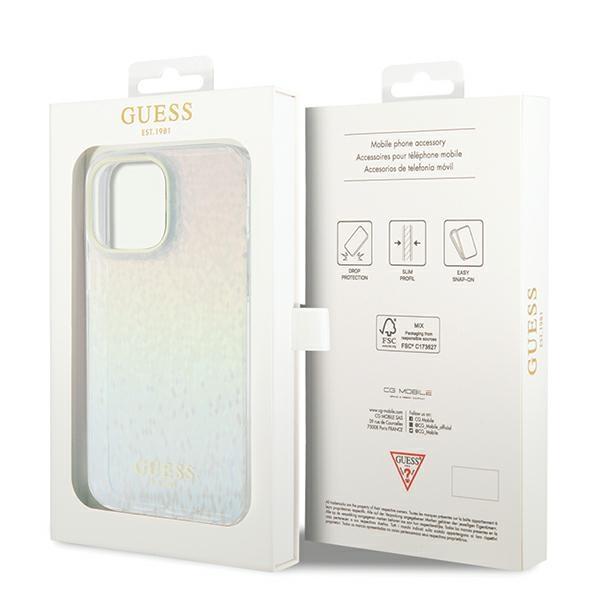 Guess Guhcp13Xhdecmi Iphone 13 Pro Max 6.7 Wielokolorowy Hardcase Iml Faceted Mirror Disco Iridescent
