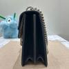 [Pre-Owned] Dionysus Tiger Head Buckle Logo Chain Canvas Leather Shoulder Crossbody Bag - Very Good #SQML6O