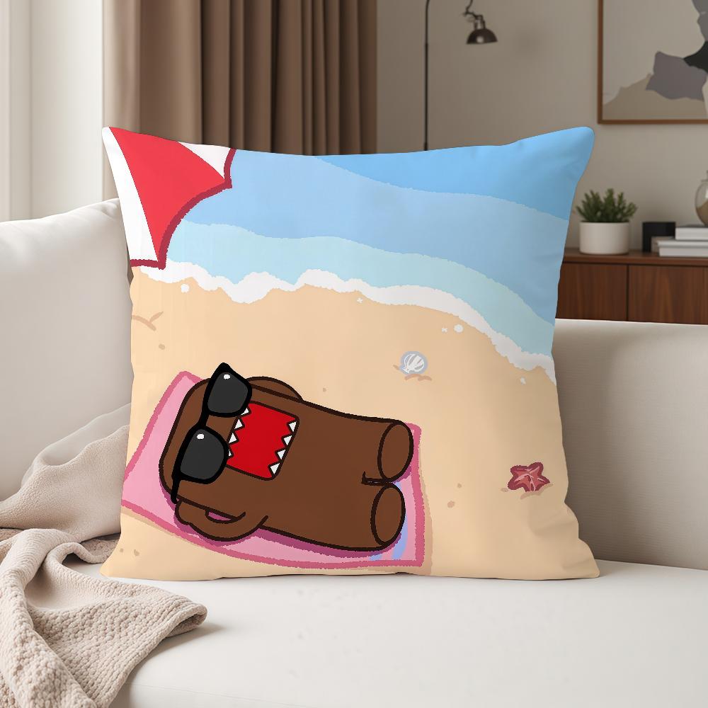 Cute D-domo-kun Pillow Case Suitable For Bedrooms Living Rooms Cars Home Decoration