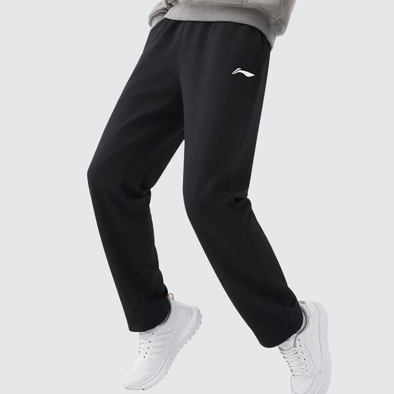 Li Ning Fleece Lined Simple Straight Leg Casual Pants Unisex Bottoms LNXMX23-1