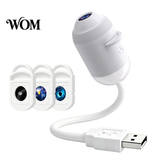Decken-Sternenprojektor USB-Lampe, Sternenhimmel-Nachtlicht mit klarem Bild und einstellbarer Wandprojektionshelligkeit, Touch-Steuerung 2-in-1 für