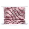 SS8‑2.5mm 10 Yard Artificial Diamond Chain DIY Home Craft Wedding Decoration ChainPink