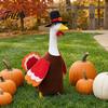 Autumn Garden Statue Modification 1 Set Turkey Goose Outfit, Thanksgiving Porch Costume, Outfit with Top Harvest Yard Decoration Hat And Wings for 23