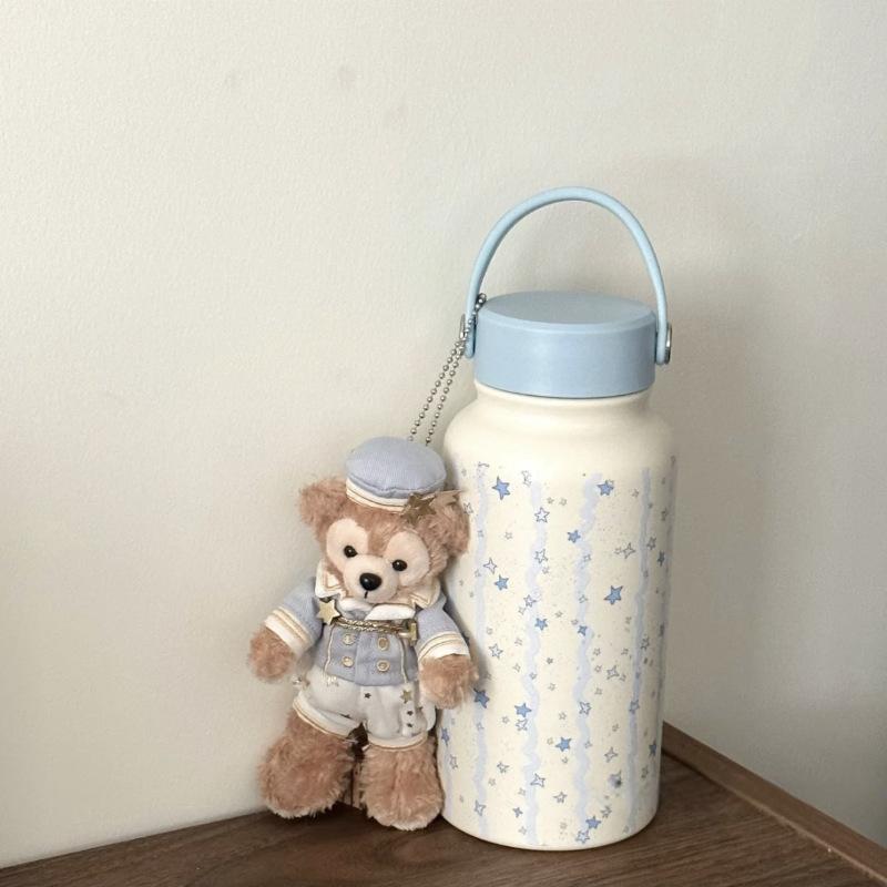 Portable thermos cup Large capacity water cup Stainless steel portable accompanying milk coffee cup