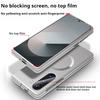 For Magsafe Metal Paint Plating Magnetic Frosted Case For Samsung Z Fold 7 6 5 4 3 ZFlip 7 6 5 4 3 Wireless Charge Slim PC Cover
