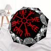 Viking Vegvisir Compass Norse Symbol Decal Car Window Laptop Black/RedUmbrella, Portable 3-Fold Umbrella for Men & Women,Christmas Gift ES172