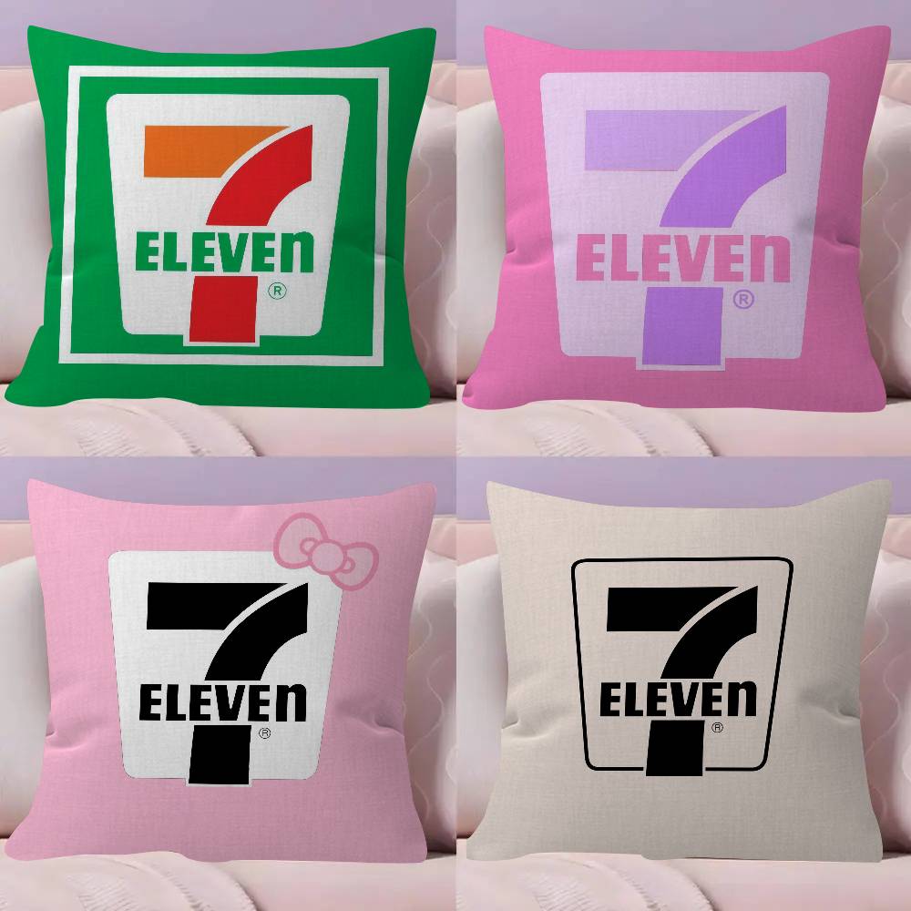 Pillow Gift Home Office Decoration Bedroom Sofa Car Cushion Cover case 45x45 LOGO 7EELEVENS