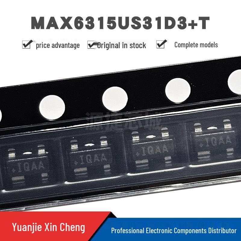 MAX6315US31D3+T SMD SOT-143-4 Open-Drain Microprocessor Reset Circuit, Original Genuine.