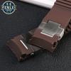 For Ulysse Nardin Curved silicone Watch Strap 263 Diving Navigation Watchband Folding Buckle Rubber Men's Watch chain 22MM Belt