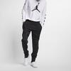 Jordan Solid Color Simple Logo Cuffed Knit Sports Pants Men Bottoms Black AJ1127-010