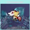 Adorable Japanese Anime Character Pin Cute Yellow Winged Mouse Brooch Accessory For All Ages