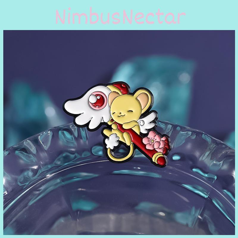 Adorable Japanese Anime Character Pin Cute Yellow Winged Mouse Brooch Accessory For All Ages