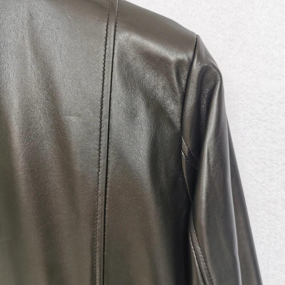 Maplesteed OVERSIZE Frauen Leder Jacke Lose 100% Weiche Schaffell Weibliche Natürliche Haut Mantel Frühling Herbst Plus Größe M486