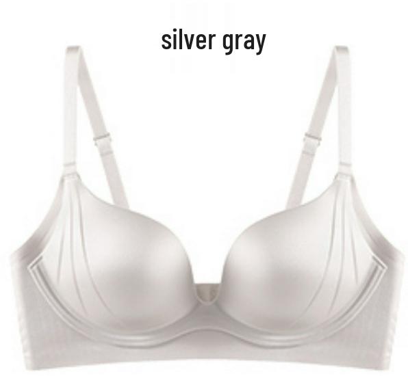 Жемчужный Атласный Бесшовный Бюстгальтер Push-Up с Гелевой Полосой Поддержки 36/80 AB