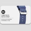 NAVIFORCE Original Men Digital Watch LCD Display Date Calendar Chronograph Alarm Silicone Strap Night Pattern Waterproof Men Watch NF7134