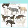 Arctic Wildlife Wolf Pvc Figurine Models For Collectors And Nature Decor Scene