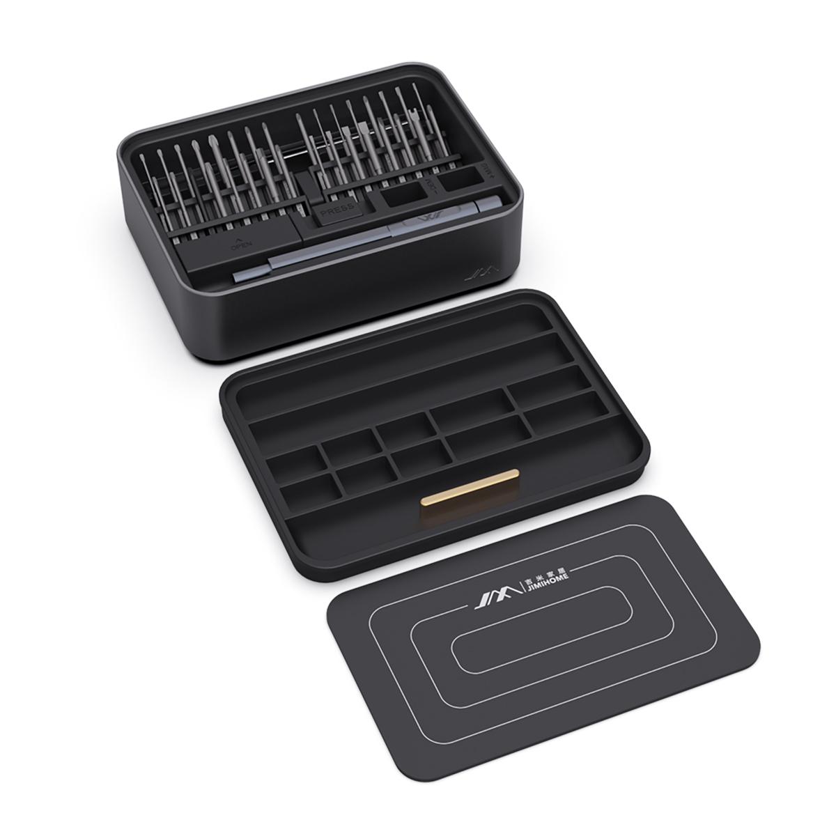 

Xiaomi Youpin JIMI 38 в 1 набор отверток сменные биты FM1 набор отверток с храповым механизмом DIY бытовой ремонт JIMIHOME портативный чёрный