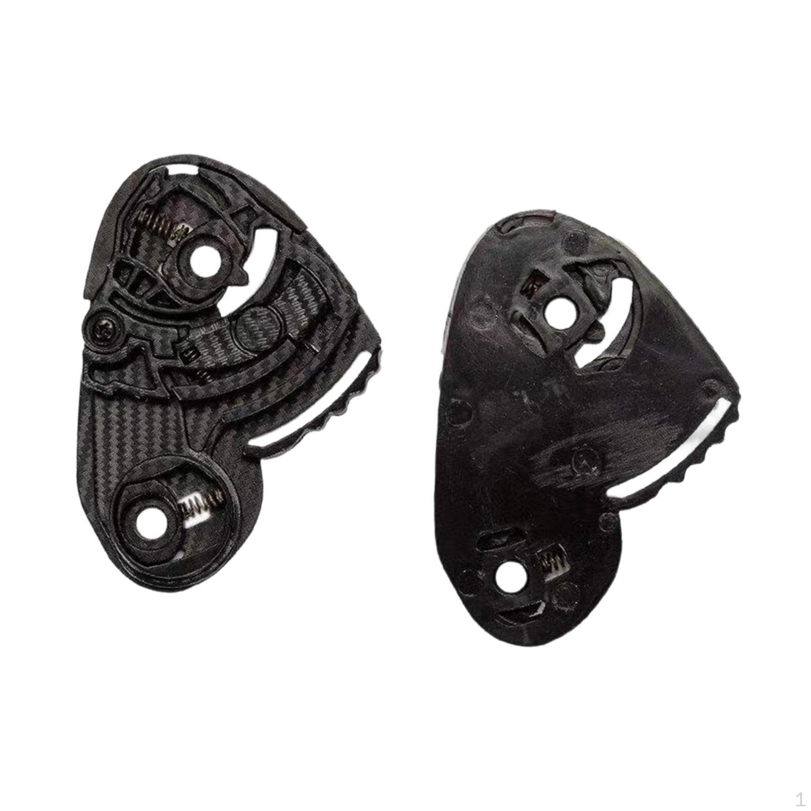 

2Pcs Helmet Visor Base Shield High Performance Black Accessories