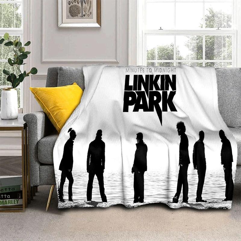 HOT L-Linkin Park Rock Band Classic Soft Plush Blanket,Flannel Throw Blanket for Living Room Bedroom Picnic Bed Sofa Cover