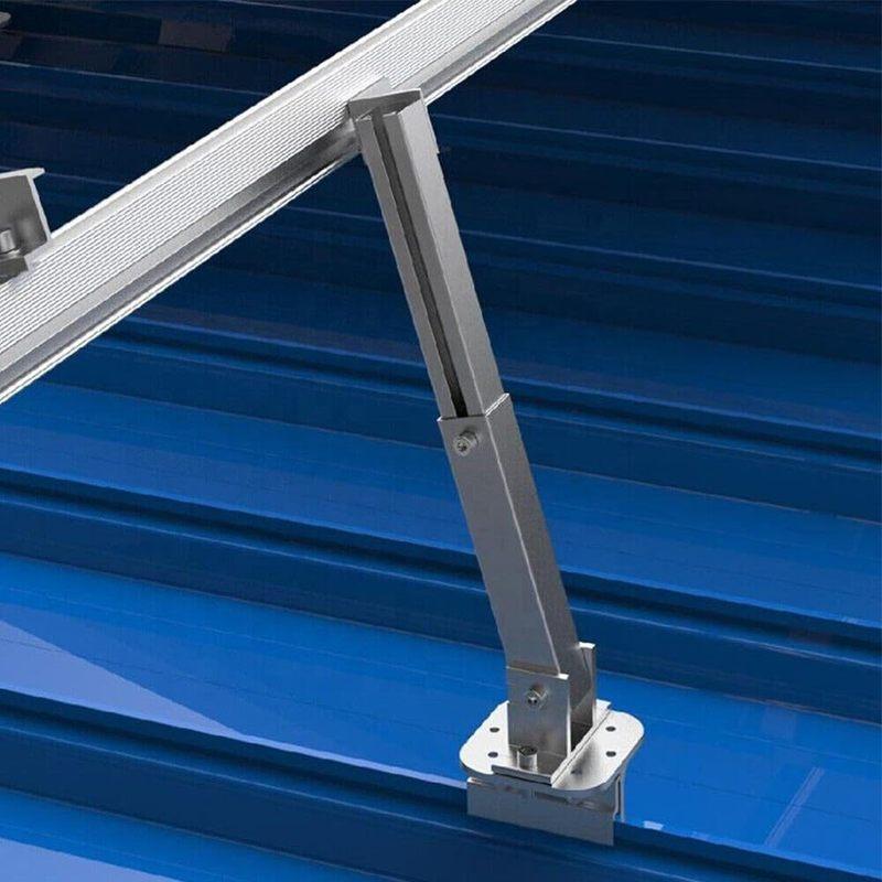 Adjustable Solar Panel Mounting Bracket Kits RV Motorhome Roof Rotatable Elevation Angle Aluminum Alloy Support Mounting Set