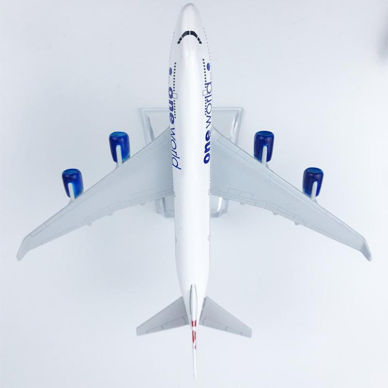 16cm Air British Airways B747 Simulation Plane 1:400 Scale Diecast Aircraft Model With LandGear Display Desktop Room Display