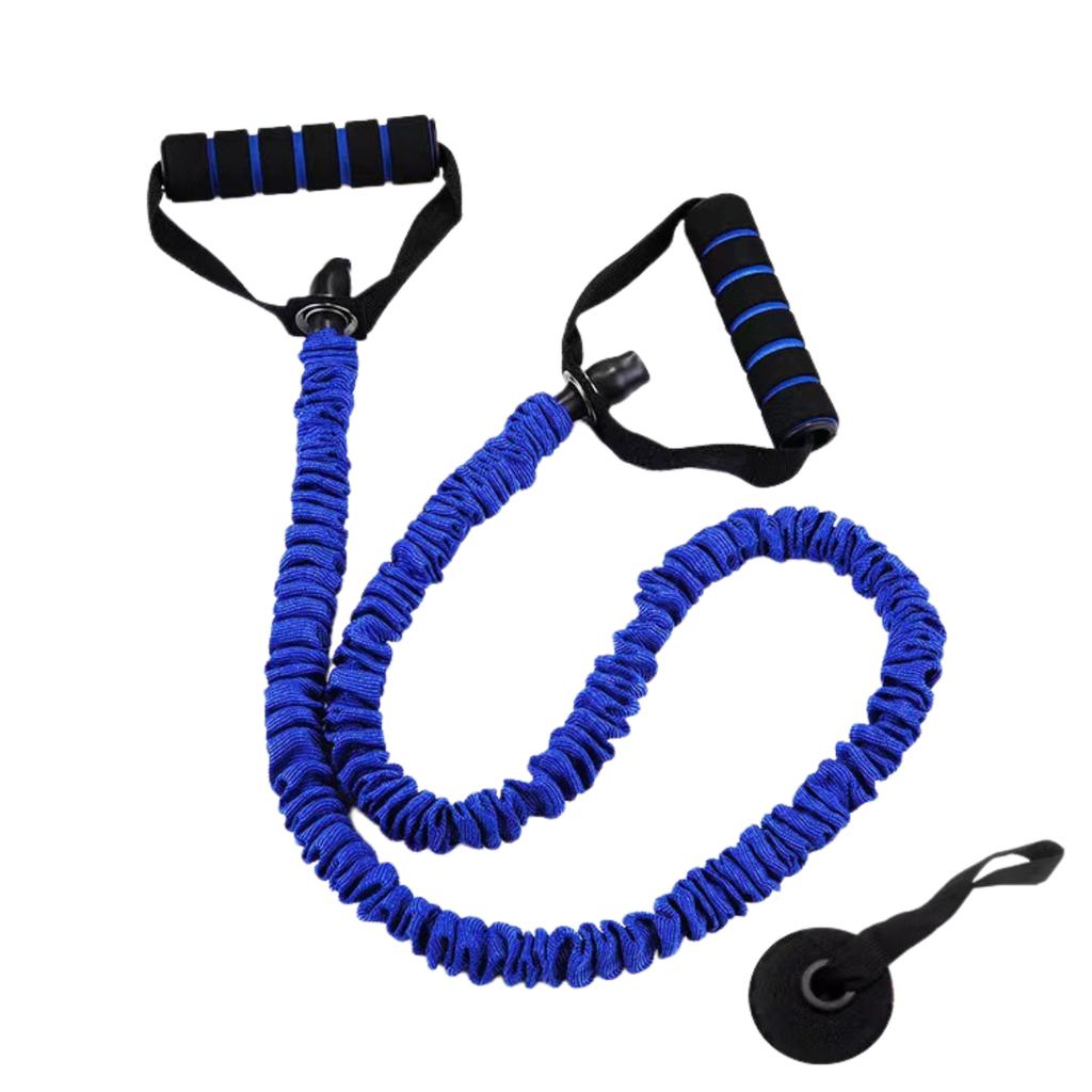 Single-letter Resistance Band Telescopic Cloth Sleeve Anti-break Fitness Resistance Band Exercise Elastic Band Fitness Equipment