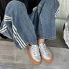 Baotou Half Slippers Women's Little White Shoes No Back Heel Retro Thick Soled Board Shoes