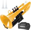 PAMPET SEA LION Trumpet Cornet, ABS Resin, Bb Starter Set, for Beginners, Students, and Children (Yellow)