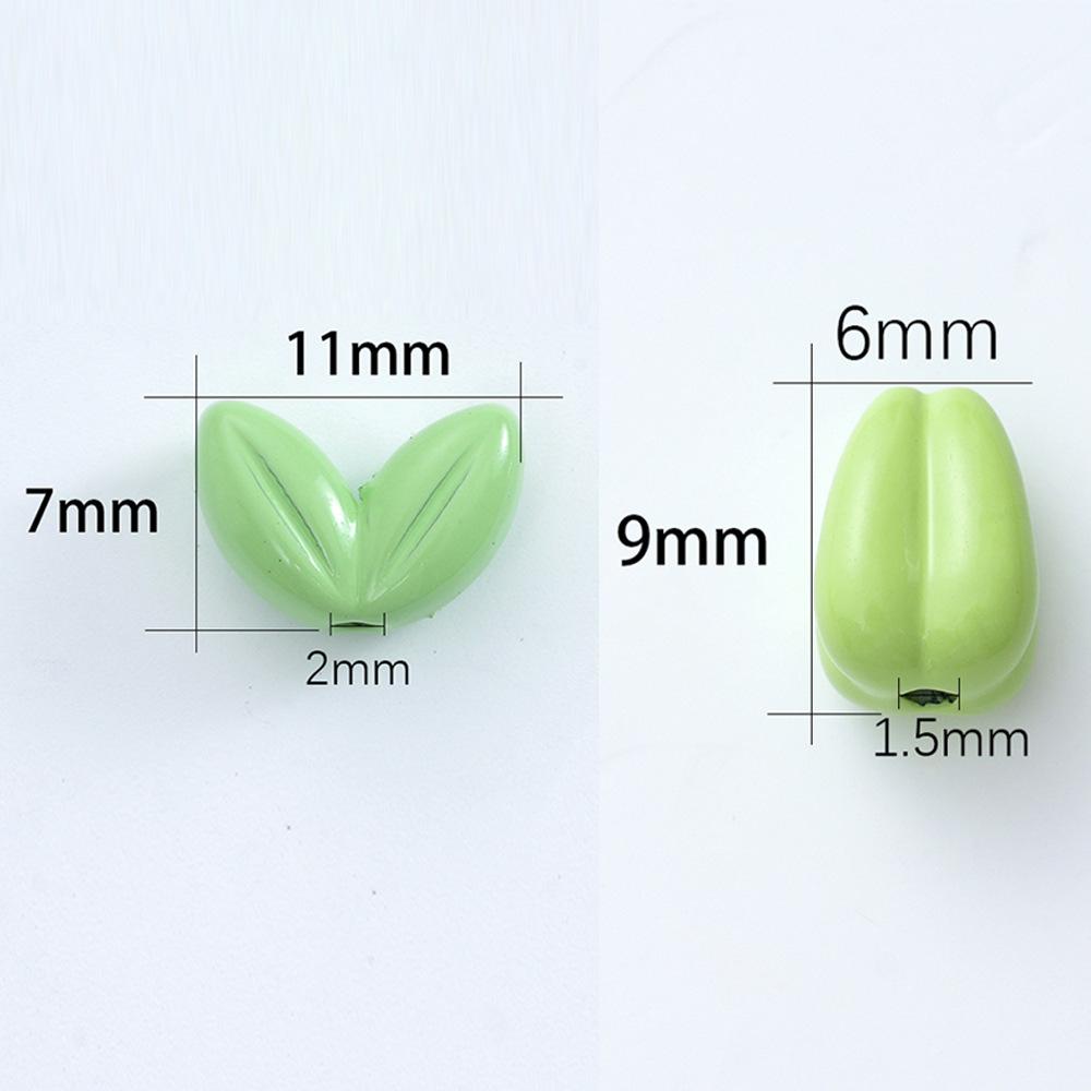 Alloy Color Bud Diy Accessories Handmade Jewelry Tulip Flower Bead Separator Beaded Necklace Mobile Phone Chain Material