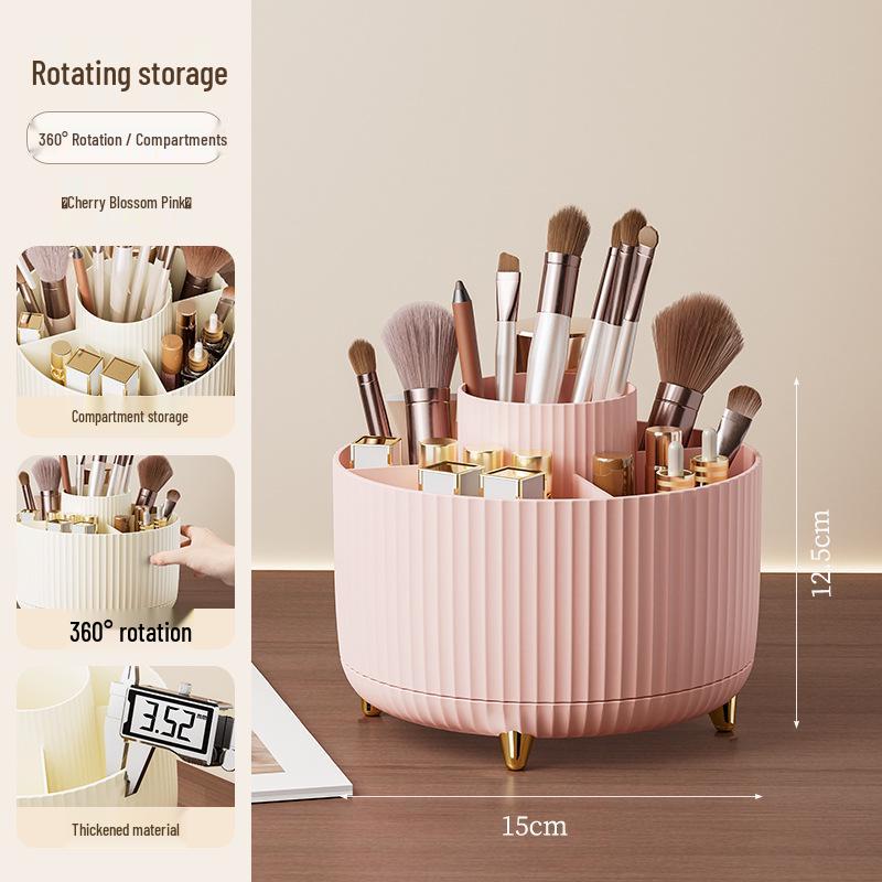 Cosmetic Organizer: Makeup Brush, Lipstick, Eyeshadow & Stationery Storage Tube