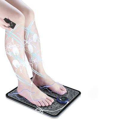 ZAWELLDA EMS Foot Mat [New Arrival, Doctor-Supervised, Enhanced EMS, 150% Increased Electricity] for Foot Reflexology, 8 Modes, 19 Intensity Levels, E