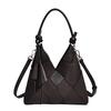 Handwoven Patchwork Bag Large Capacity Commuter Bucket Bag 2025 New Style High-end Versatile Shoulder Crossbody Bag
