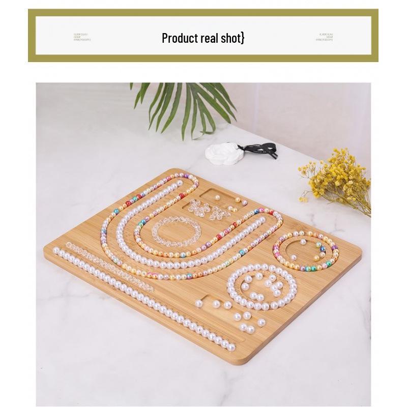 Jewelry Design Plate for Beaded Necklaces, Bracelets, Wenwan, and Weaving Tool Storage