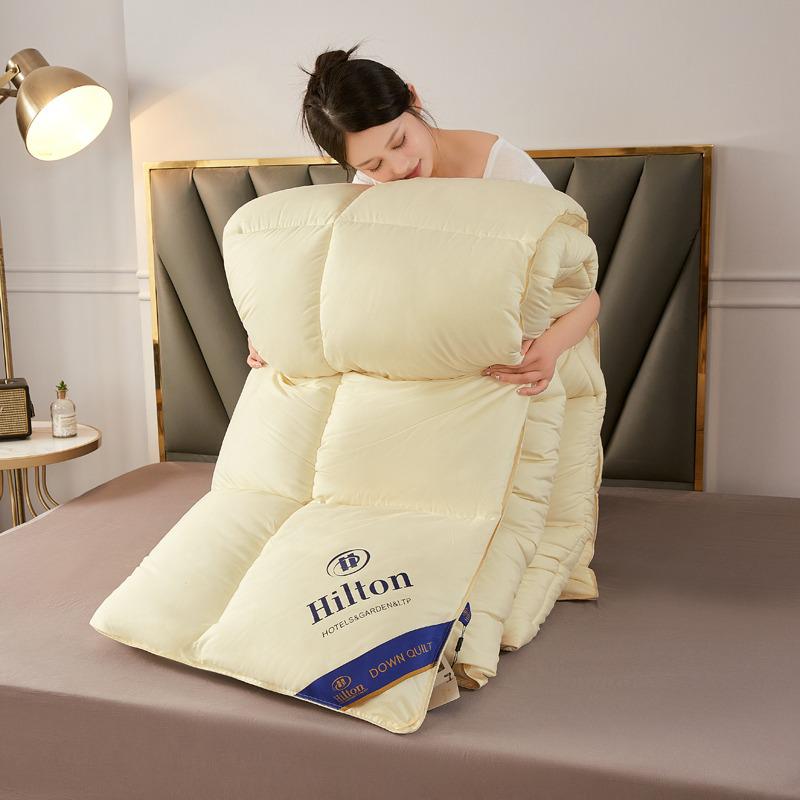 Hilton Hotel Gemütliche Seidendecke: Dicke warme Winter- und Frühjahrs-/Herbstdecke für Einzelzimmer in Wohnheimen